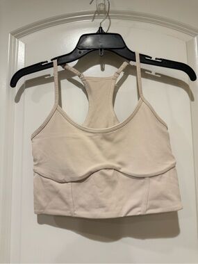 Blogilates Light Beige Racerback Bralette Top